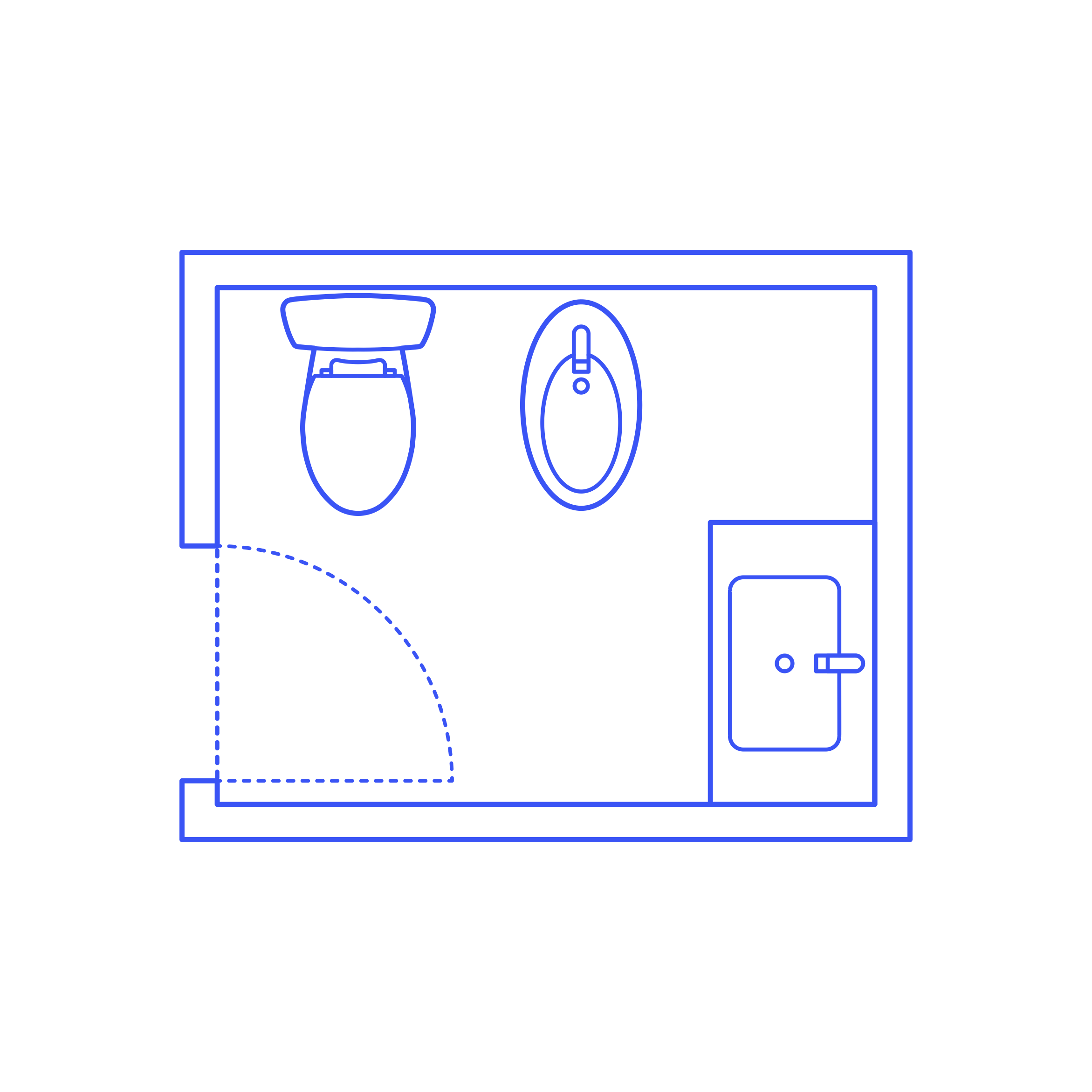 Layouts Bathrooms Half Bidet 2 Wall Monoline Svg Vector Free Vectors